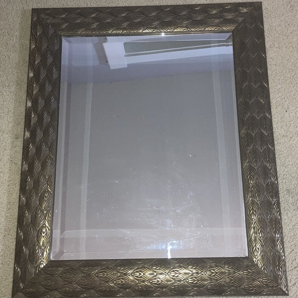 Antique Gold Peacock Beveled Mirror By MCS Industries